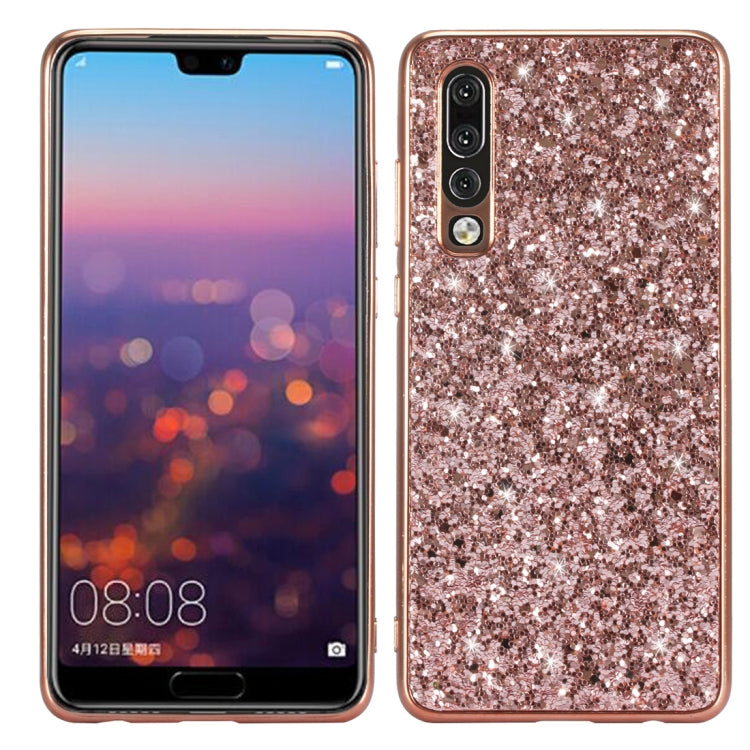 Glitter Powder Shockproof TPU Case for Huawei P30, For Huawei P30