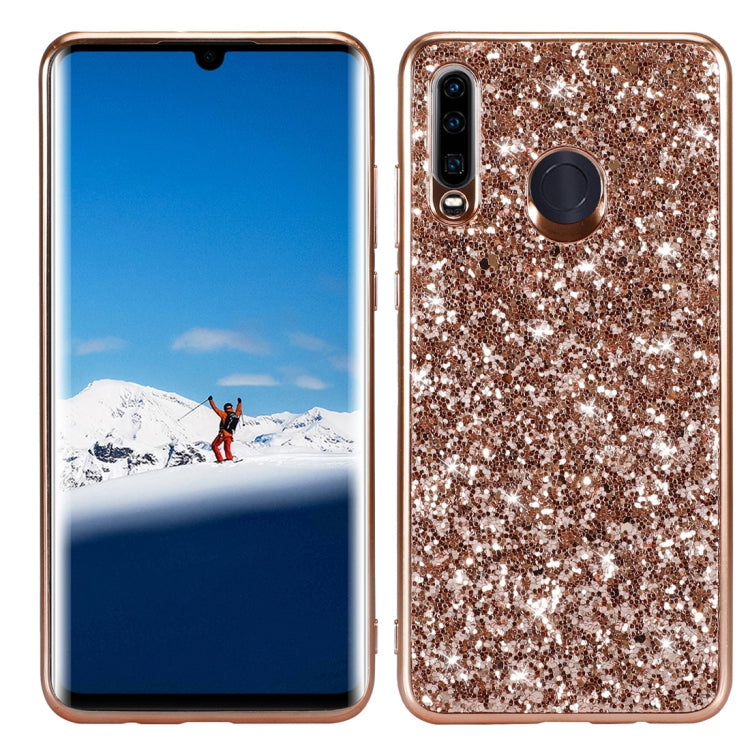 Glitter Powder Shockproof TPU Case for Huawei P30 Lite / nova 4e, For Huawei P30 Lite / nova 4e