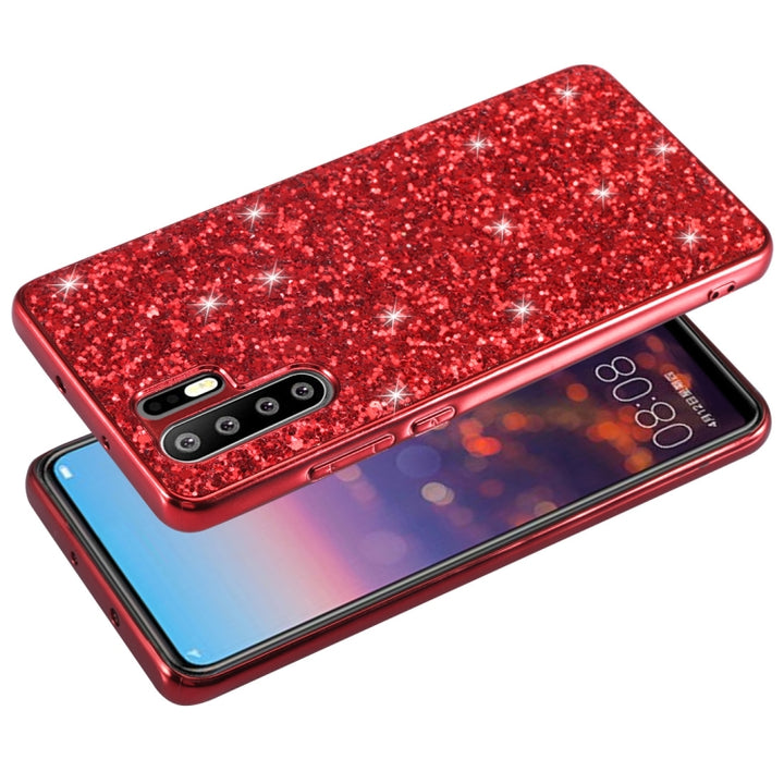 Glitter Powder Shockproof TPU Case for Huawei P30 Pro, For Huawei P30 Pro