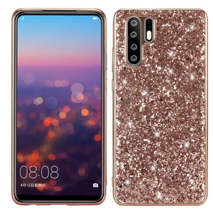 Glitter Powder Shockproof TPU Case for Huawei P30 Pro, For Huawei P30 Pro