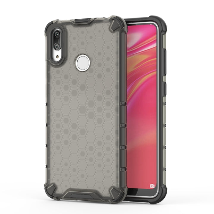 Honeycomb Shockproof PC + TPU Case for Huawei Y7(2019), For Huawei Y7(2019)