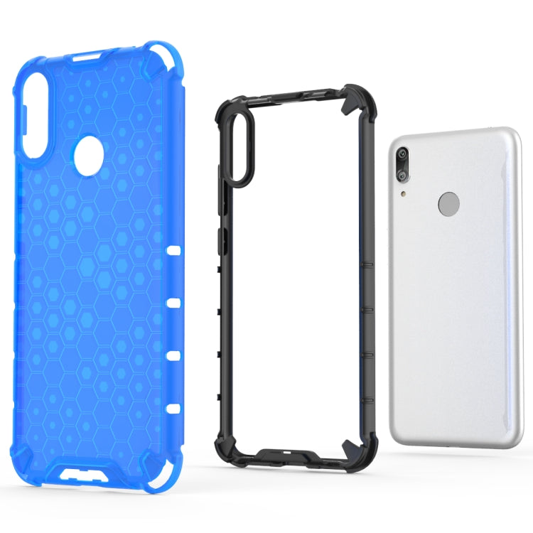 Honeycomb Shockproof PC + TPU Case for Huawei Y7(2019), For Huawei Y7(2019)