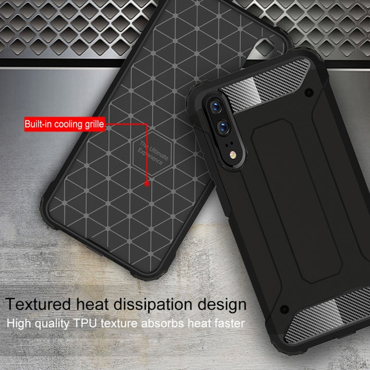 For Huawei  P20 Full-body Rugged TPU + PC Combination Back Cover Case , For Huawei P20, Huawei P20