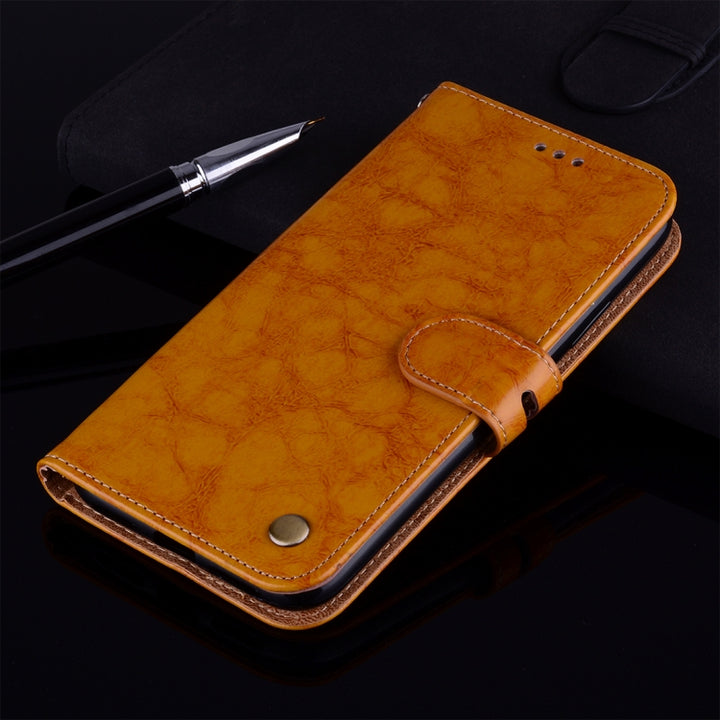 For Huawei  Y5 (2017) / Y6 (2017) Business Style Oil Wax Texture Horizontal Flip Leather Case with Holder & Card Slots & Hand Strap, For Huawei Y5 (2017) / Y6 (2017), For Huawei Y5 (2017)