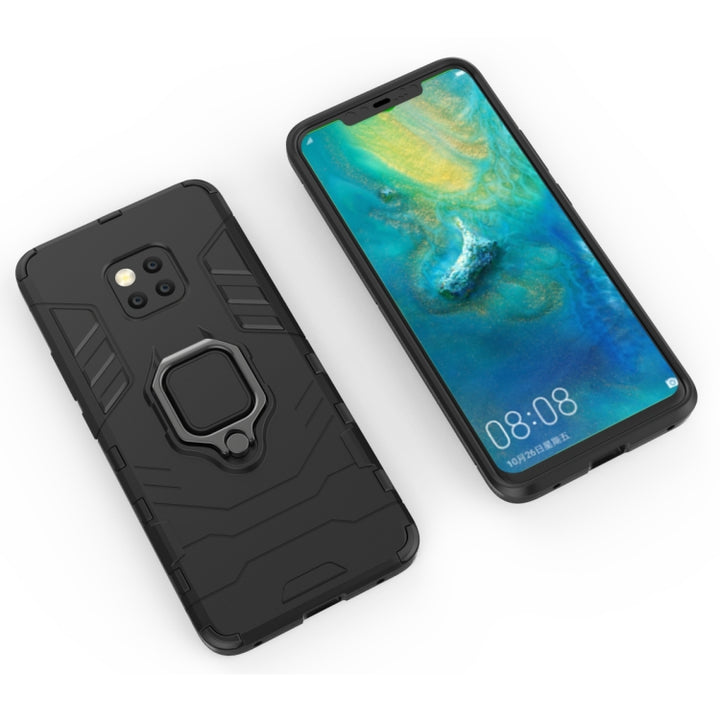 PC + TPU Shockproof Protective Case for Huawei Mate 20 Pro, with Magnetic Ring Holder, For Huawei Mate 20 Pro