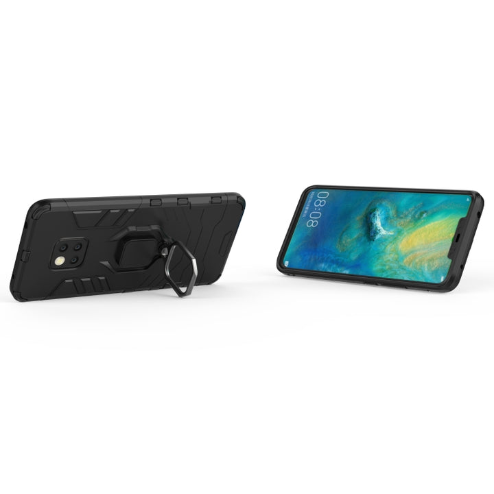 PC + TPU Shockproof Protective Case for Huawei Mate 20 Pro, with Magnetic Ring Holder, For Huawei Mate 20 Pro