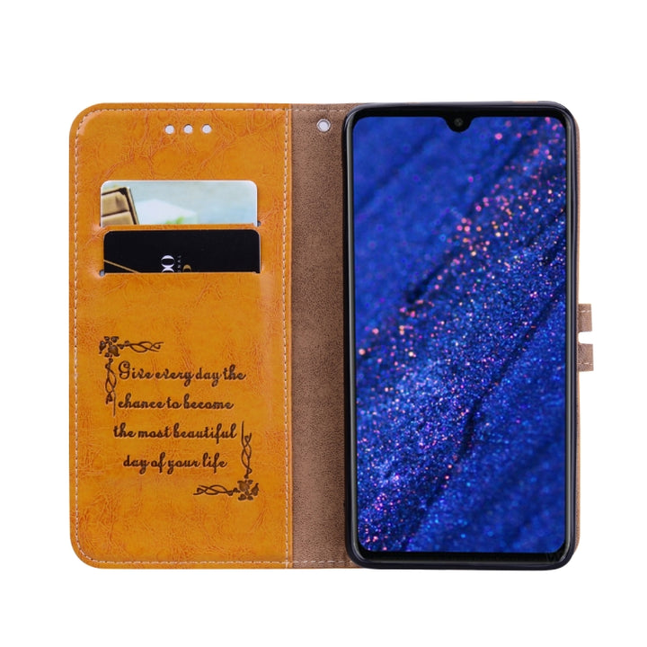 Business Style Oil Wax Texture Horizontal Flip Leather Case for Huawei Mate 20, with Holder & Card Slots & Wallet, For Huawei Mate 20