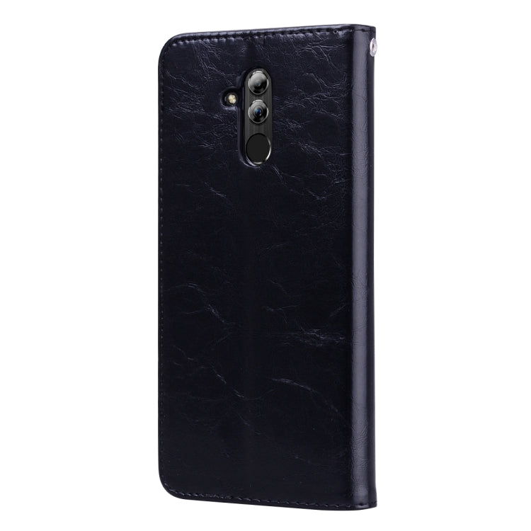 Business Style Oil Wax Texture Horizontal Flip Leather Case for Huawei Mate 20 Lite, with Holder & Card Slots & Wallet, For Huawei Mate 20 Lite