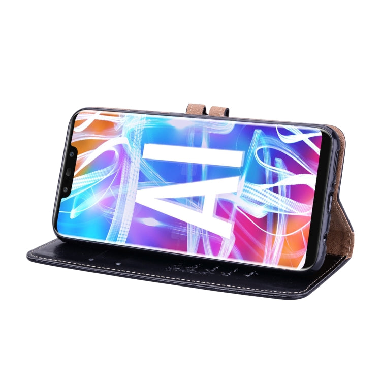 Business Style Oil Wax Texture Horizontal Flip Leather Case for Huawei Mate 20 Lite, with Holder & Card Slots & Wallet, For Huawei Mate 20 Lite