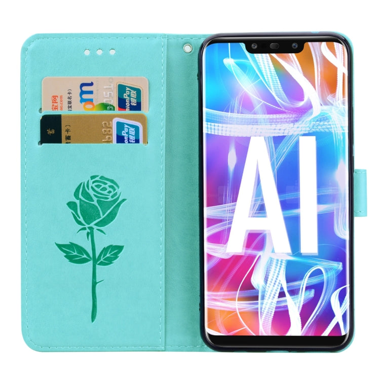 Rose Embossed Horizontal Flip PU Leather Case for Huawei Mate 20 Lite, with Holder & Card Slots & Wallet, For Huawei Mate 20 Lite, Huawei Mate 20 Lite