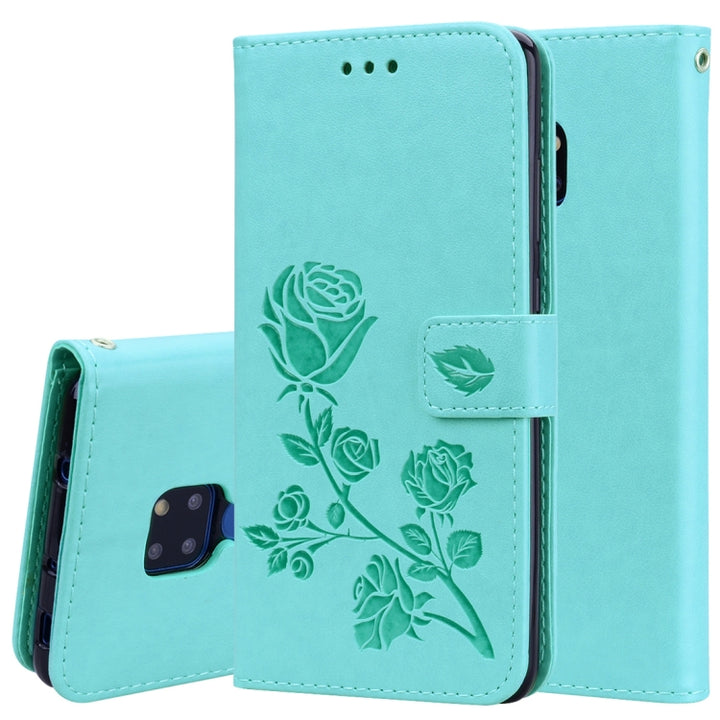 Rose Embossed Horizontal Flip PU Leather Case for Huawei Mate 20, with Holder & Card Slots & Wallet, For Huawei Mate 20, Huawei Mate 20