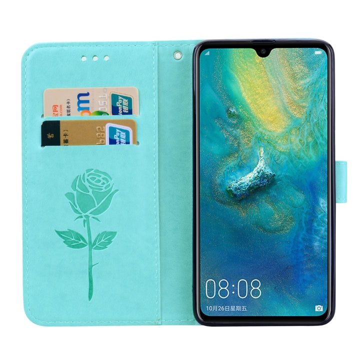 Rose Embossed Horizontal Flip PU Leather Case for Huawei Mate 20, with Holder & Card Slots & Wallet, For Huawei Mate 20, Huawei Mate 20