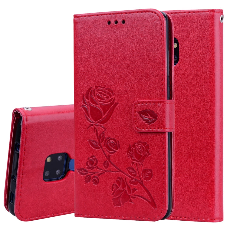 Rose Embossed Horizontal Flip PU Leather Case for Huawei Mate 20, with Holder & Card Slots & Wallet, For Huawei Mate 20, Huawei Mate 20