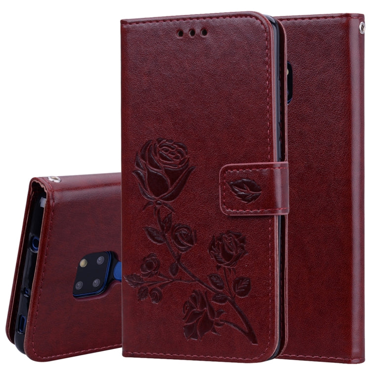 Rose Embossed Horizontal Flip PU Leather Case for Huawei Mate 20, with Holder & Card Slots & Wallet, For Huawei Mate 20, Huawei Mate 20