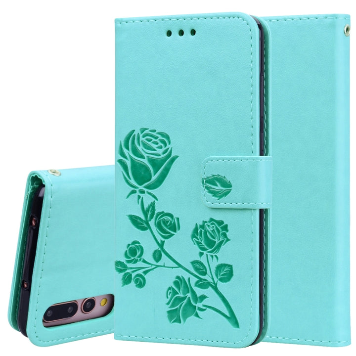 Rose Embossed Horizontal Flip PU Leather Case for Huawei P20 Pro, with Holder & Card Slots & Wallet, For Huawei P20 Pro, Huawei P20 Pro