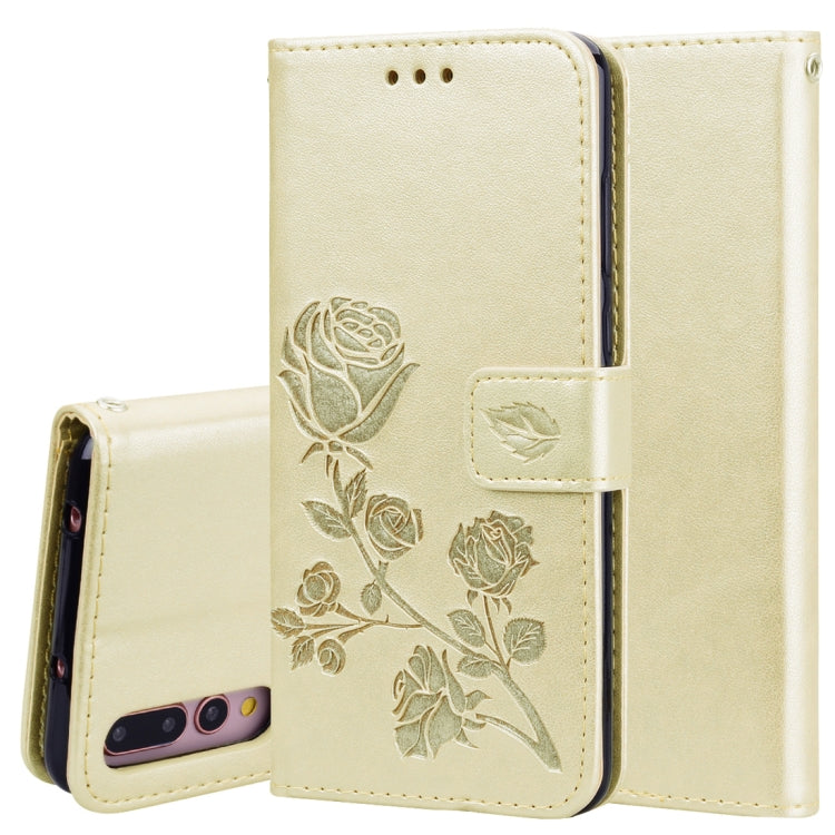 Rose Embossed Horizontal Flip PU Leather Case for Huawei P20 Pro, with Holder & Card Slots & Wallet, For Huawei P20 Pro, Huawei P20 Pro