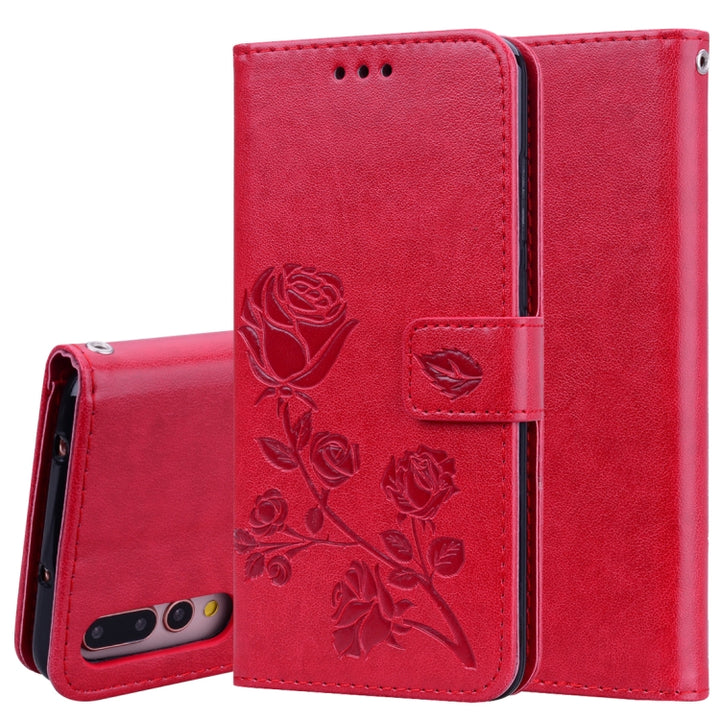 Rose Embossed Horizontal Flip PU Leather Case for Huawei P20 Pro, with Holder & Card Slots & Wallet, For Huawei P20 Pro, Huawei P20 Pro