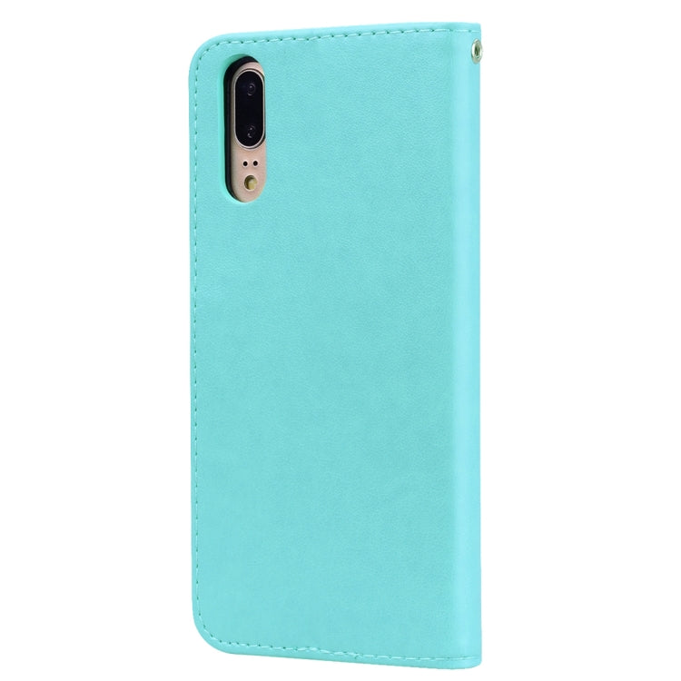 Rose Embossed Horizontal Flip PU Leather Case for Huawei P20, with Holder & Card Slots & Wallet, For Huawei P20, Huawei P20