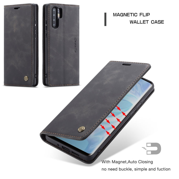 CaseMe-013 Multifunctional Retro Frosted Horizontal Flip Leather Case for Huawei P30, with Card Slot & Holder & Wallet, For Huawei P30