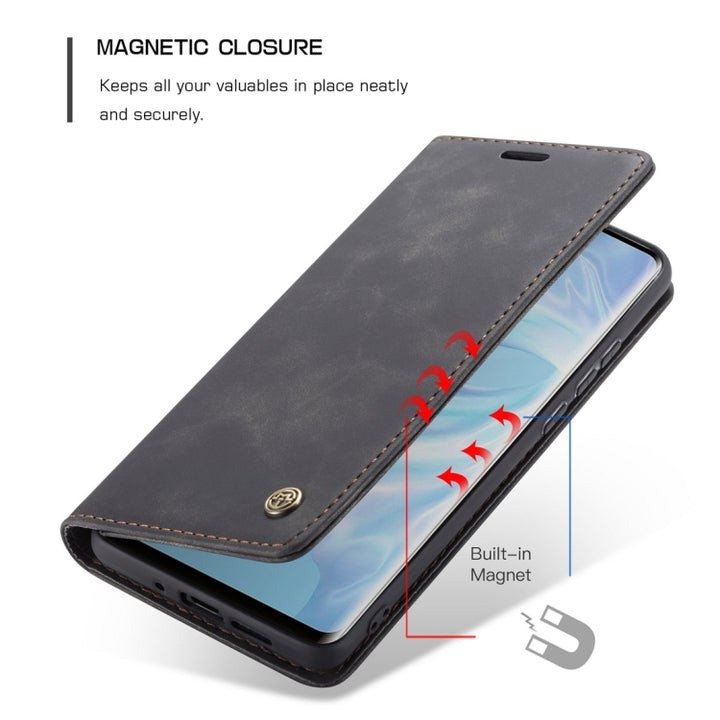 CaseMe-013 Multifunctional Retro Frosted Horizontal Flip Leather Case for Huawei P30, with Card Slot & Holder & Wallet, For Huawei P30