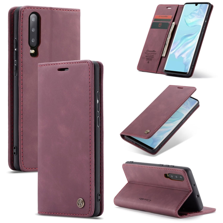 CaseMe-013 Multifunctional Retro Frosted Horizontal Flip Leather Case for Huawei P30, with Card Slot & Holder & Wallet, For Huawei P30