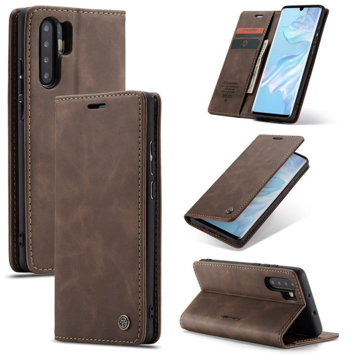 CaseMe-013 Multifunctional Retro Frosted Horizontal Flip Leather Case for Huawei P30 Pro, with Card Slot & Holder & Wallet, For Huawei P30 Pro