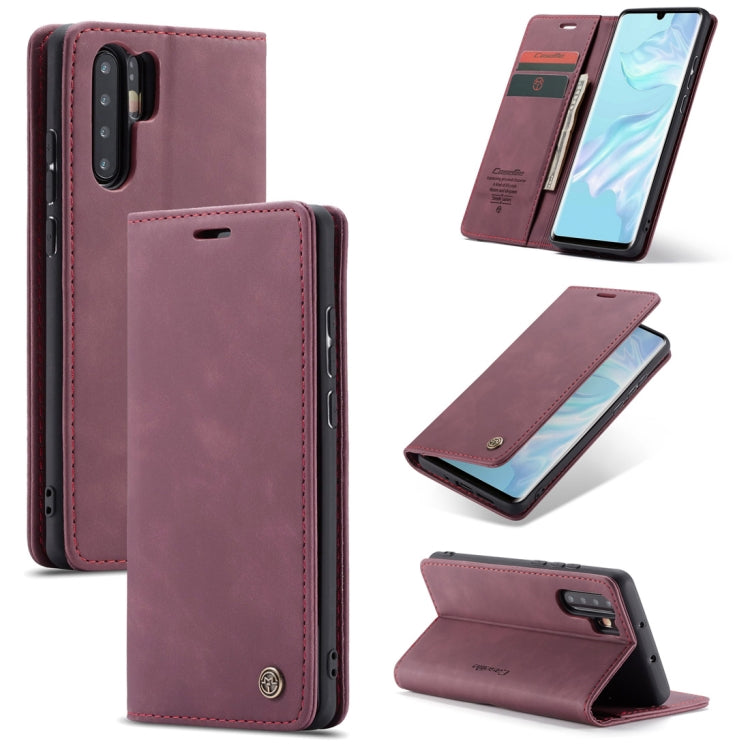 CaseMe-013 Multifunctional Retro Frosted Horizontal Flip Leather Case for Huawei P30 Pro, with Card Slot & Holder & Wallet, For Huawei P30 Pro