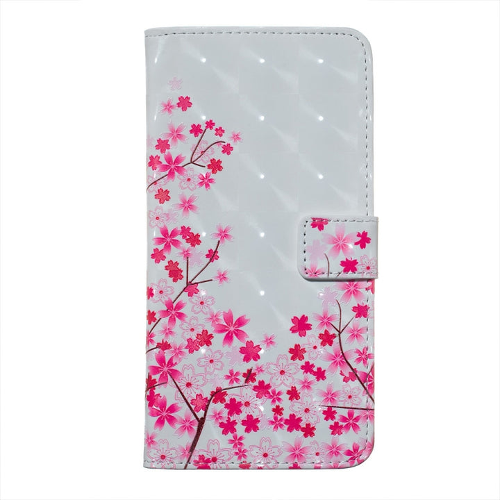 Sakura Pattern 3D Horizontal Flip Leather Case for Huawei P30 Lite, with Holder & Card Slots & Photo Frame & Wallet, Huawei P30 Lite