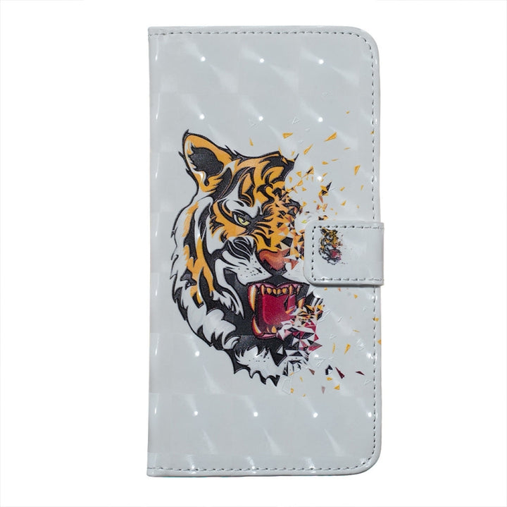 Tiger Pattern 3D Horizontal Flip Leather Case for Huawei P30 Lite, with Holder & Card Slots & Photo Frame & Wallet, Huawei P30 Lite