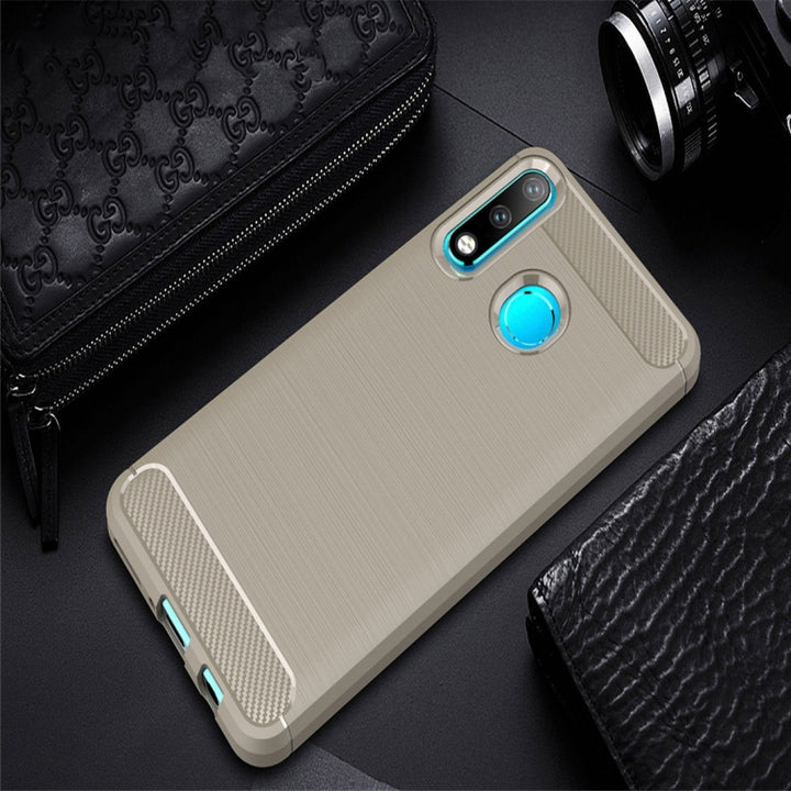 Brushed Texture Carbon Fiber TPU Case for Huawei P30 Lite, Huawei P30 Lite