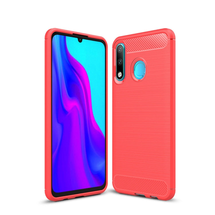 Brushed Texture Carbon Fiber TPU Case for Huawei P30 Lite, Huawei P30 Lite