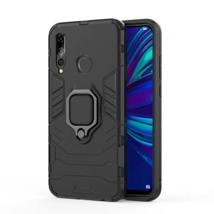 Shockproof PC + TPU Case with Magnetic Ring Holder for Huawei Enjoy 9s / P Smart+ 2019, For Huawei Enjoy 9s / P Smart+ 2019