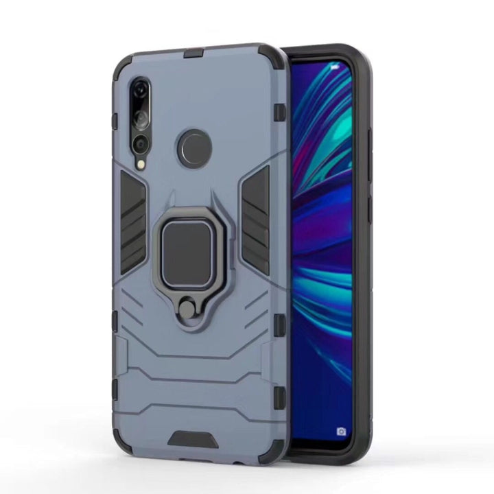 Shockproof PC + TPU Case with Magnetic Ring Holder for Huawei Enjoy 9s / P Smart+ 2019, For Huawei Enjoy 9s / P Smart+ 2019