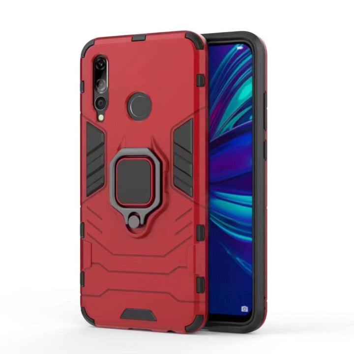 Shockproof PC + TPU Case with Magnetic Ring Holder for Huawei Enjoy 9s / P Smart+ 2019, For Huawei Enjoy 9s / P Smart+ 2019