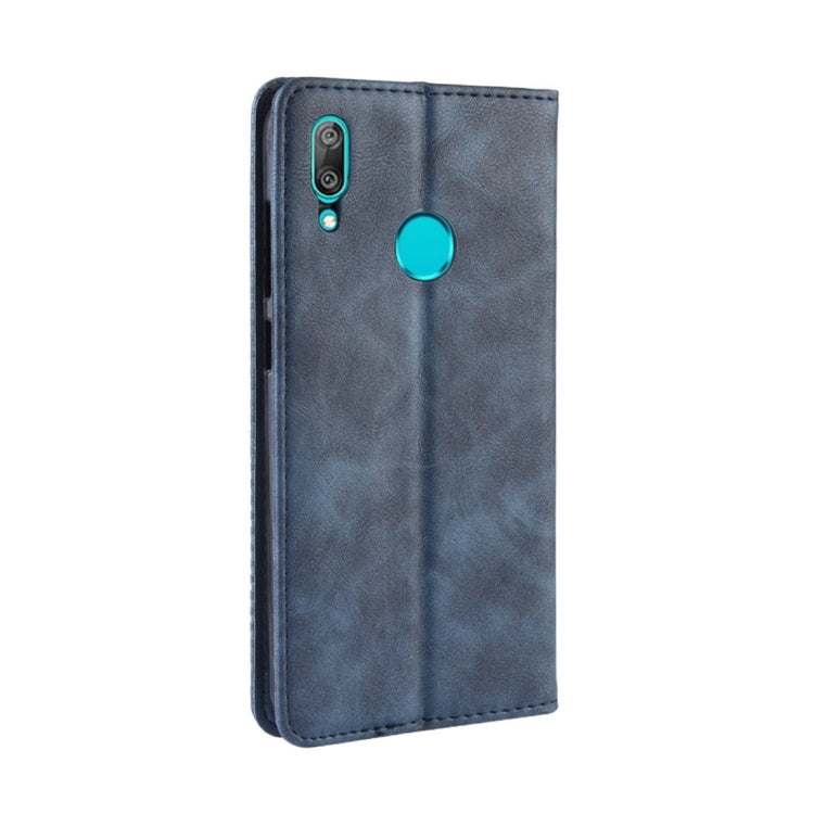 Magnetic Buckle Retro Texture Horizontal Flip Leather Case for Huawei Y7 (2019) / Y7 Prime (2019), with Holder & Card Slots & Wallet, For Huawei Y7 (2019)