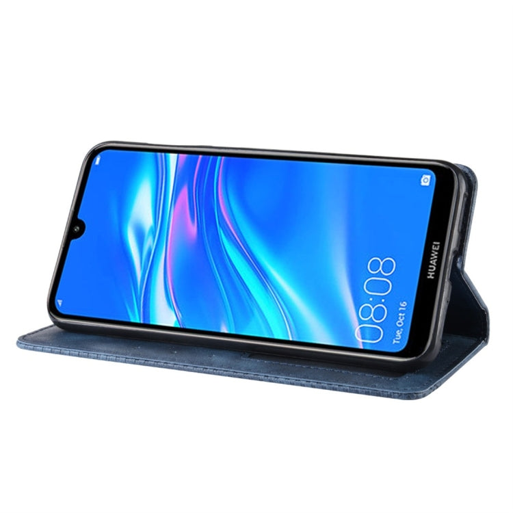 Magnetic Buckle Retro Texture Horizontal Flip Leather Case for Huawei Y7 (2019) / Y7 Prime (2019), with Holder & Card Slots & Wallet, For Huawei Y7 (2019)