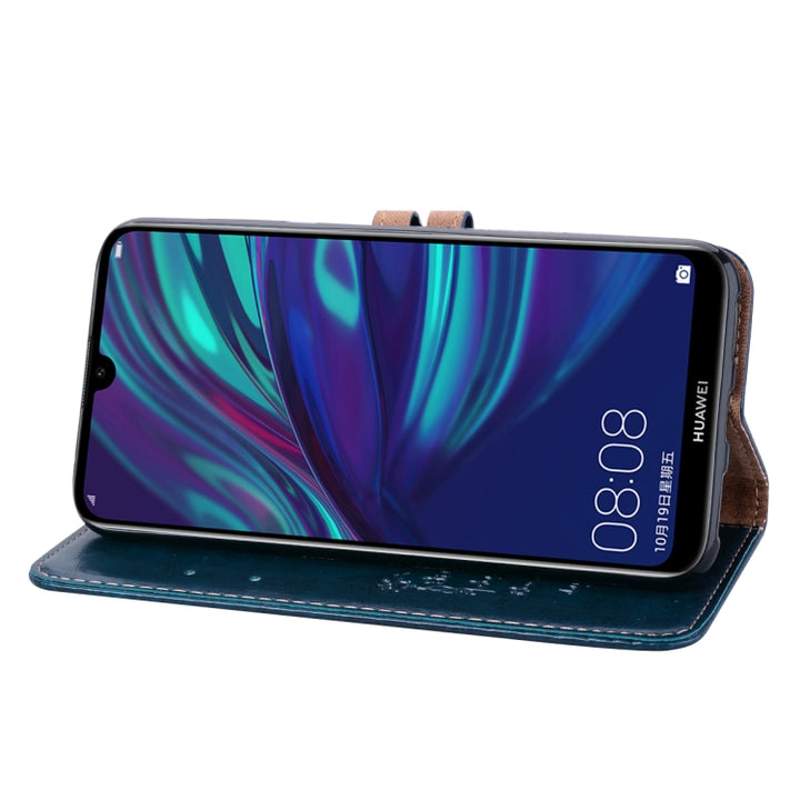 Business Style Oil Wax Texture Horizontal Flip Leather Case for Huawei Y7 (2019), with Holder & Card Slots & Wallet, For Huawei Y7 (2019)