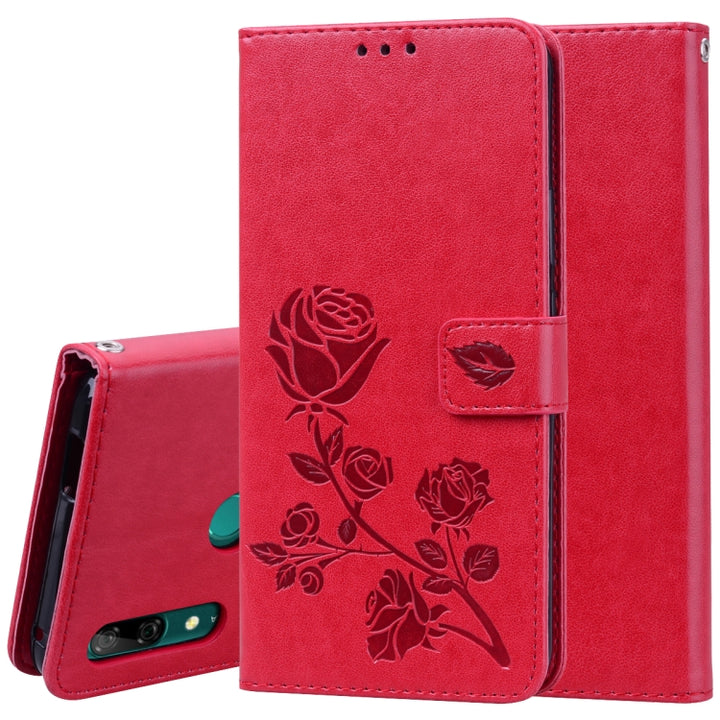 Rose Embossed Horizontal Flip PU Leather Case for Huawei P Smart Z, with Holder & Card Slots & Wallet, For Huawei P Smart Z