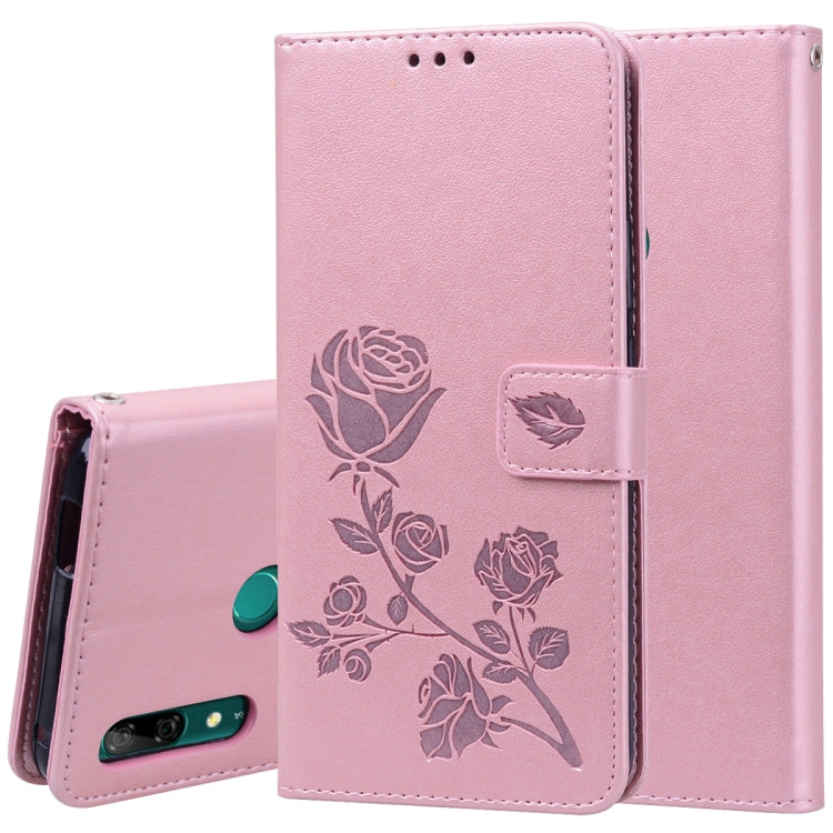 Rose Embossed Horizontal Flip PU Leather Case for Huawei P Smart Z, with Holder & Card Slots & Wallet, For Huawei P Smart Z