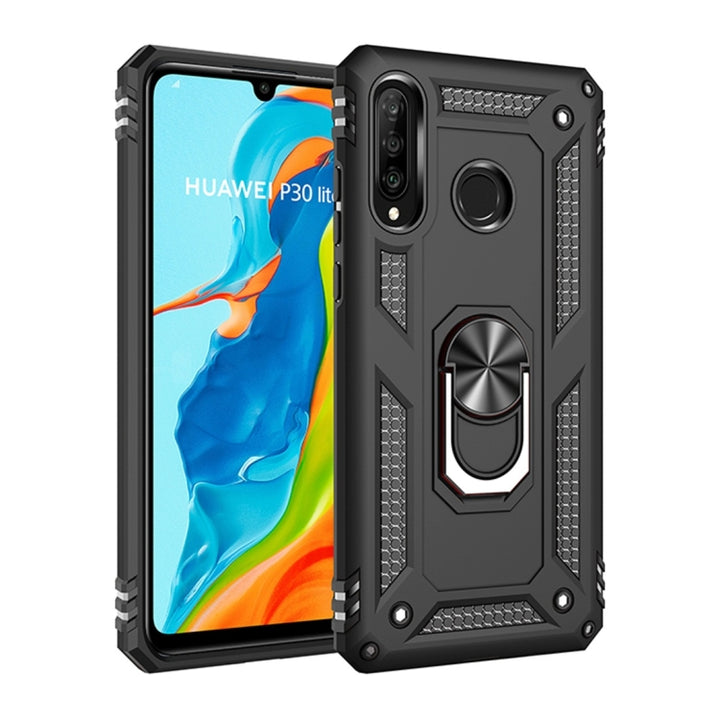 Armor Shockproof TPU + PC Protective Case for Huawei P30 Lite, with 360 Degree Rotation Holder, For Huawei P30 Lite