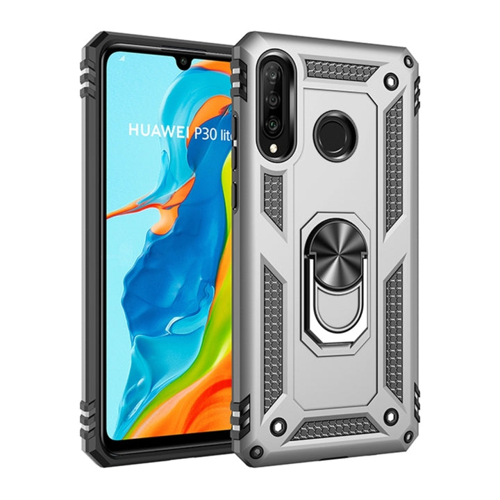 Armor Shockproof TPU + PC Protective Case for Huawei P30 Lite, with 360 Degree Rotation Holder, For Huawei P30 Lite