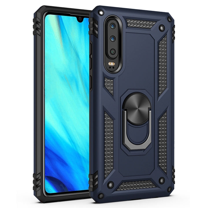 Armor Shockproof TPU + PC Protective Case for Huawei P30, with 360 Degree Rotation Holder, For Huawei P30