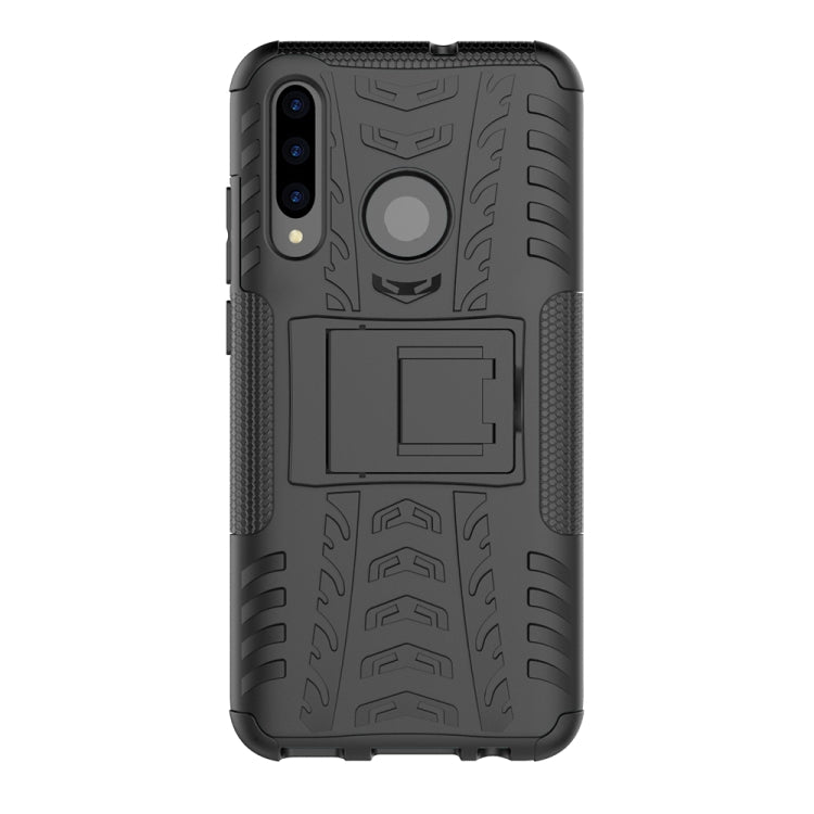 Tire Texture TPU+PC Shockproof Case for Huawei P Smart+ 2019, with Holder, For Huawei P Smart+ 2019