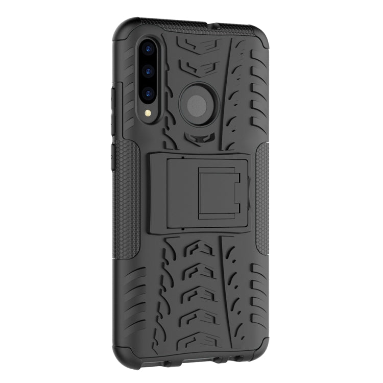 Tire Texture TPU+PC Shockproof Case for Huawei P Smart+ 2019, with Holder, For Huawei P Smart+ 2019