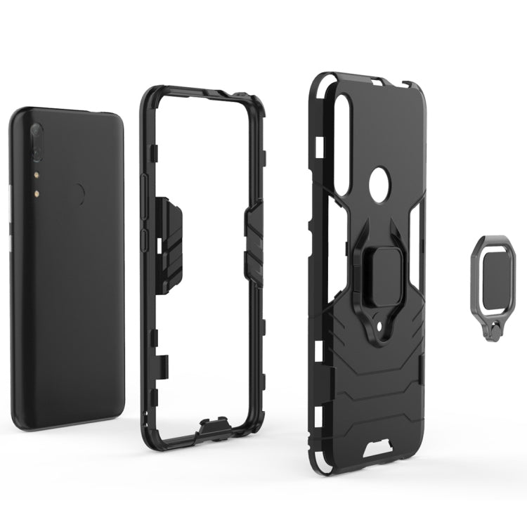 PC + TPU Shockproof Protective Case for Huawei P Smart Z / Y9 Prime (2019), with Magnetic Ring Holder, For Huawei P Smart Z / Y9 Prime (2019)