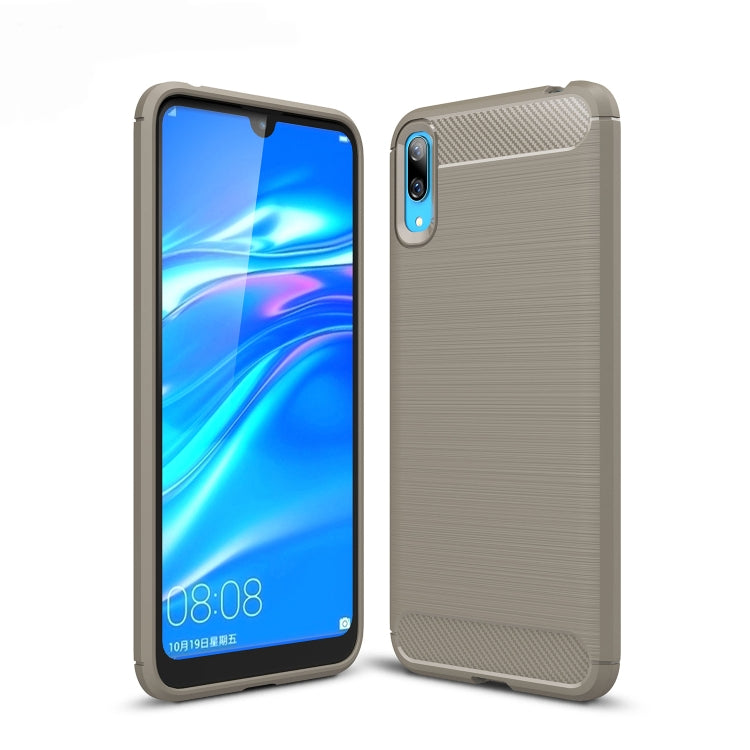 Brushed Texture Carbon Fiber Shockproof TPU Case for Huawei Enjoy 9, For Huawei Enjoy 9, Huawei Enjoy 9