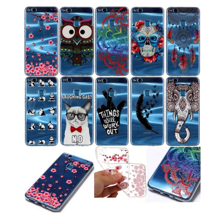 For Huawei  P10 Lite Embossment Tribal Owl Pattern Soft TPU Protective Case, For Huawei P10 Lite, For P10 Lite