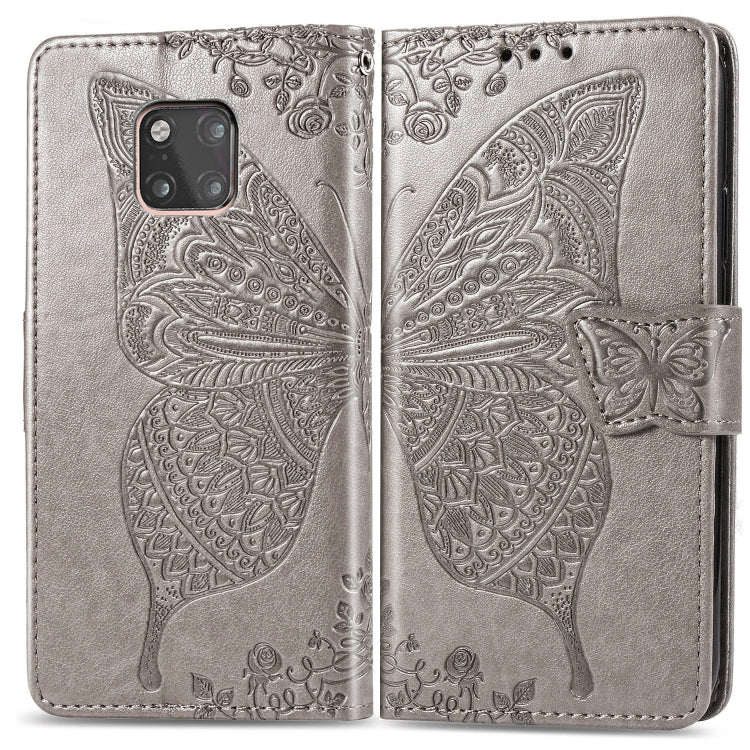 Butterfly Love Flowers Embossing Horizontal Flip Leather Case for Huawei Mate 20 Pro, with Holder & Card Slots & Wallet, For Huawei Mate 20 Pro