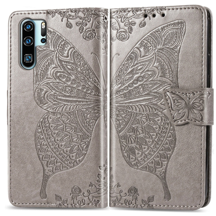 Butterfly Love Flowers Embossing Horizontal Flip Leather Case for Huawei P30 Pro, with Holder & Card Slots & Wallet & Lanyard, For Huawei P30 Pro