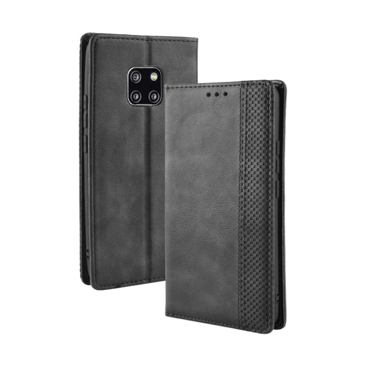 Magnetic Buckle Retro Texture Horizontal Flip Leather Case for Huawei Mate 20 Pro, with Holder & Card Slots & Wallet, For Huawei Mate 20 Pro